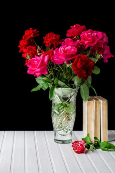 美丽的花束花玻璃花瓶老师rsquo一天美丽的花束花玻璃花瓶