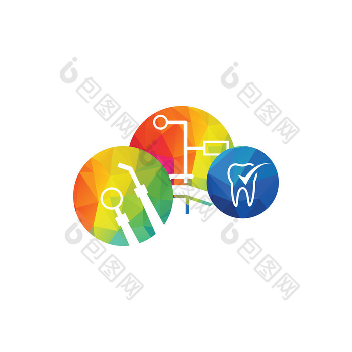 医疗牙科标志设计牙医和牙科诊所向量标志设计