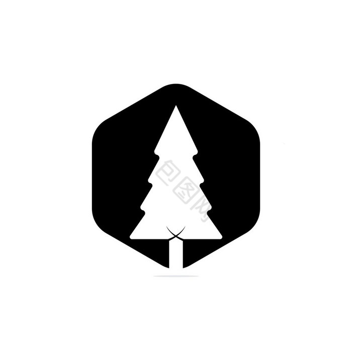 松树标志灵感松树标志图片