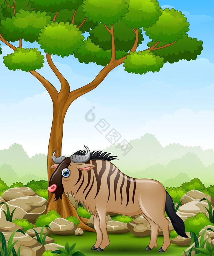 羚羊的一种吉祥物的丛林图片