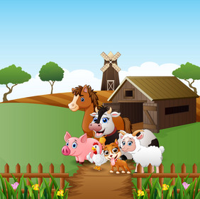 农场与快乐动物