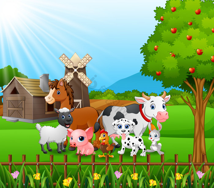 农场与快乐动物图片