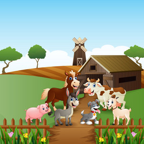 农场与快乐动物