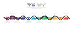 infographics元素设计为所有月可以使用为业务概念与选项步骤流程