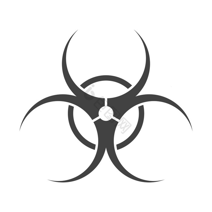 生物危害图标生物危害标志孤立的图片