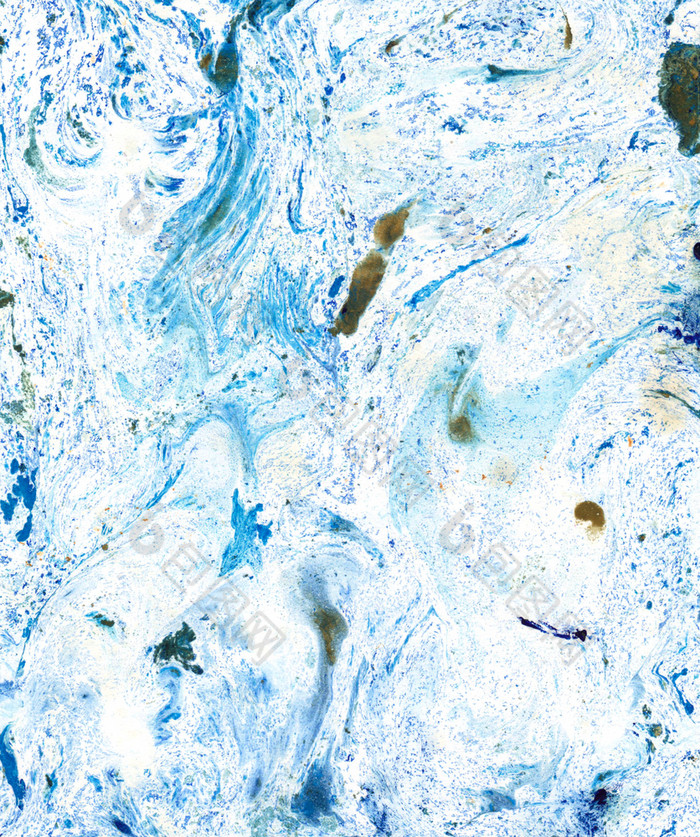 大理石花纹效果古老的东方画技术大理石纹理美丽的模式大理石花纹背景蓝色的和西耶娜混合石油油漆
