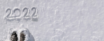 前视图手写的雪与徒步旅行者脚全景大小前视图手写作的雪与徒步旅行者脚全景大小