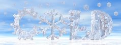 冷信与雪象征而不是信和下雪冷天气和雪