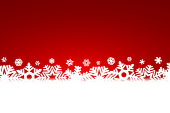 圣诞节红色的背景与雪花和光和光圣诞节红色的背景与雪花和光