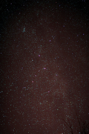 阿斯特罗照片星空与仙后座和乳白色的道路