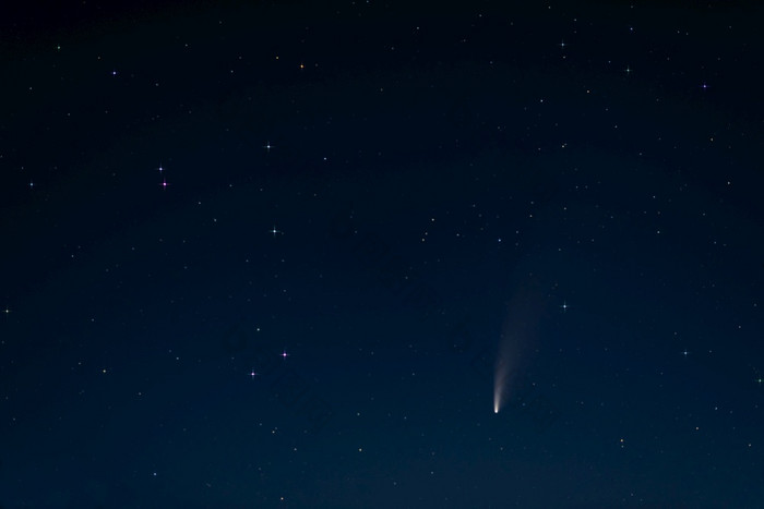 彗星新智慧的夜空在龙骨德国