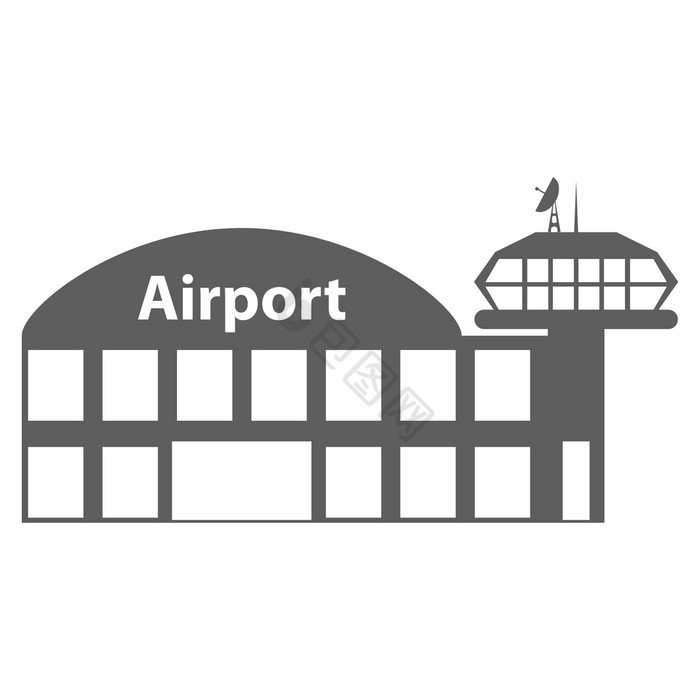 机场图标向量插图机场图标向量插图图片