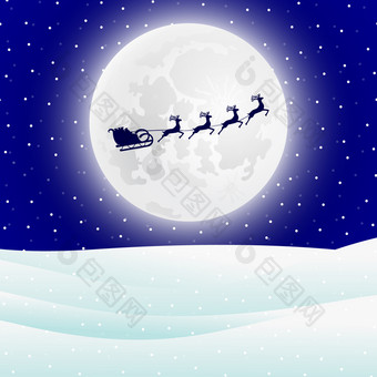 驯鹿利用与雪橇圣诞老人老人为圣诞节插图驯鹿利用与雪橇圣诞老人老人为圣诞节