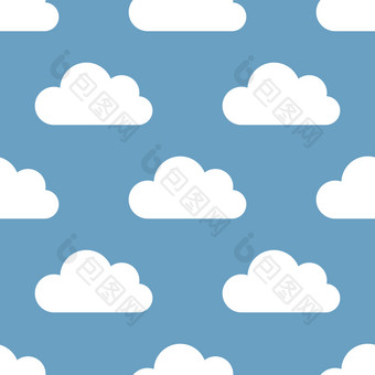 无缝的背景云壁纸与的图像的天空无缝的背景云