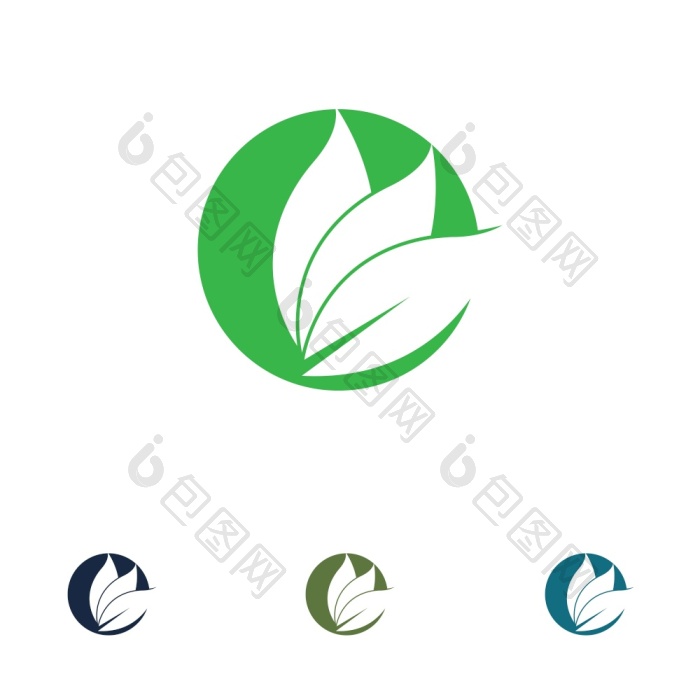 叶标志向量叶标志向量向量叶标志向量插png下载-包图网