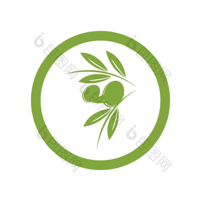 橄榄标志模板向量png下载-包图网