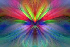 雄伟的色彩斑斓的花分形霓虹灯灯无缝的模式细艺术梯度色彩斑斓的旋转的东西效果颜色纹理摘要背景从扭曲的光纤维效果迷幻壁纸为网络