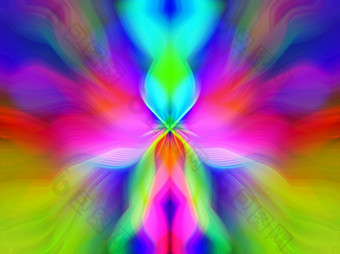 神秘的色彩斑斓的花分形霓虹灯灯无缝的模式细艺术梯度色彩斑斓的旋转的东西效果颜色纹理大理石扭曲的墨水光纤维效果迷幻摘要背景壁纸