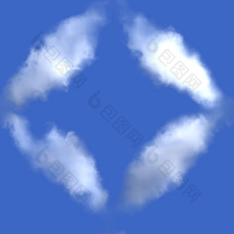 摘要图形象征插图创建从现实的云蓝色的天空背景摘要图形象征创建从现实的云