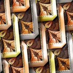 渲染色彩斑斓的塑料邮票分形瓷砖压花皮革渲染色彩斑斓的塑料邮票分形瓷砖