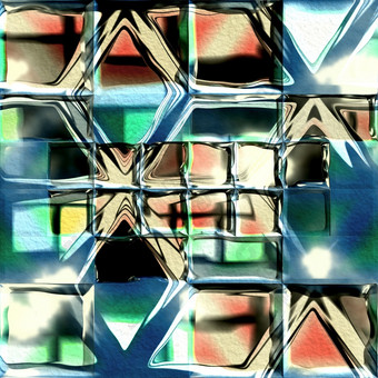 呈现颜色组合有创意的图形backgrpound与玻璃摘要马赛克艺术作品呈现玻璃摘要马赛克艺术作品