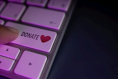 爱和的关系客户经历概念快乐客户端发送心象征电脑键盘满意度在线调查