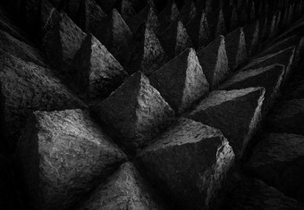 锋利的提示混凝土体系结构纹理背景艺术图片独特的模式黑暗石头雕刻指出三角形形状概念障碍工作生活粗糙的纹理混凝土墙