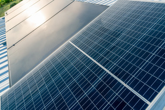 太阳能面板光伏模块太阳能权力为绿色能源可<strong>持续发展</strong>的资源可再生能源清洁技术太阳能细胞面板使用太阳光源生成电