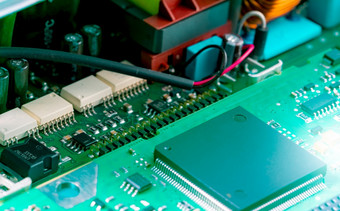 电子电路董事会半导体主板电路董事会技术主板电脑集成半导体微芯片绿色电路董事会高新技术行业和电脑科学