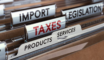 关闭文件夹选项卡与的单词税进口和立法概念经济贸易保护主义进口关税税