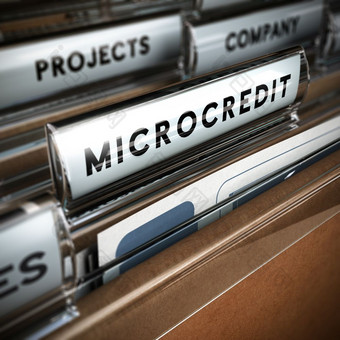 文件夹与焦点选项卡和的词小额贷款模糊效果概念公司项目资金小额贷款