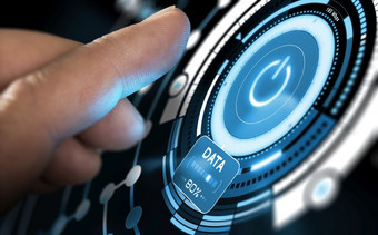 手指新闻未来主义的阿贵电脑指示板现代接口设计与蓝色的音调复合图像之间的图像和背景新技术未来主义的用户接口