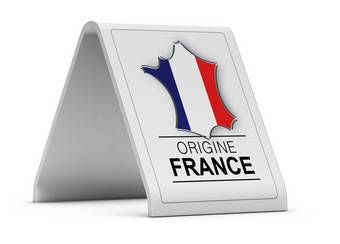 法国产品标志在白色背景<strong>起源</strong>法国标志