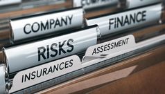 插图文件夹与选项卡概念企业风险评估和保险企业风险评估和管理保险