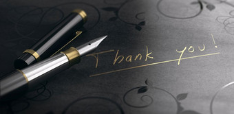 插图gratidude消息在黑色的背景谢谢你写金信谢谢你卡感激之情消息写金信