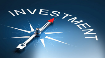 针指南针指出的词投资渲染合适的为金融风险管理概念投资风险管理