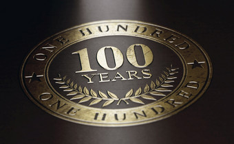 金标记在黑色的背景与的文本年概念为周年纪念日庆祝活动公告插图一个几百年周年纪念日庆祝活动