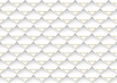 呈现无缝的金三角形模式白色广场面板墙背景