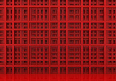 呈现豪华的红色的酒吧广场模式形状墙背景