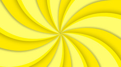 呈现黄色的曲线旋转扭径向模式设计墙背景