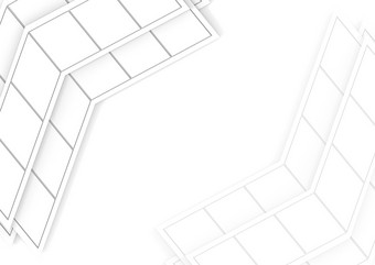 呈现现代摘要梯形瓷砖模式箭头复制空间白色背景