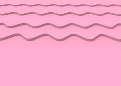 呈现甜蜜的软粉红色的旋度波曲线面板背景