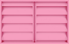 呈现现代粉红色的木面板窗口设计墙背景