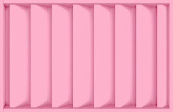 呈现现代甜蜜的粉红色的垂直酒吧设计墙背景
