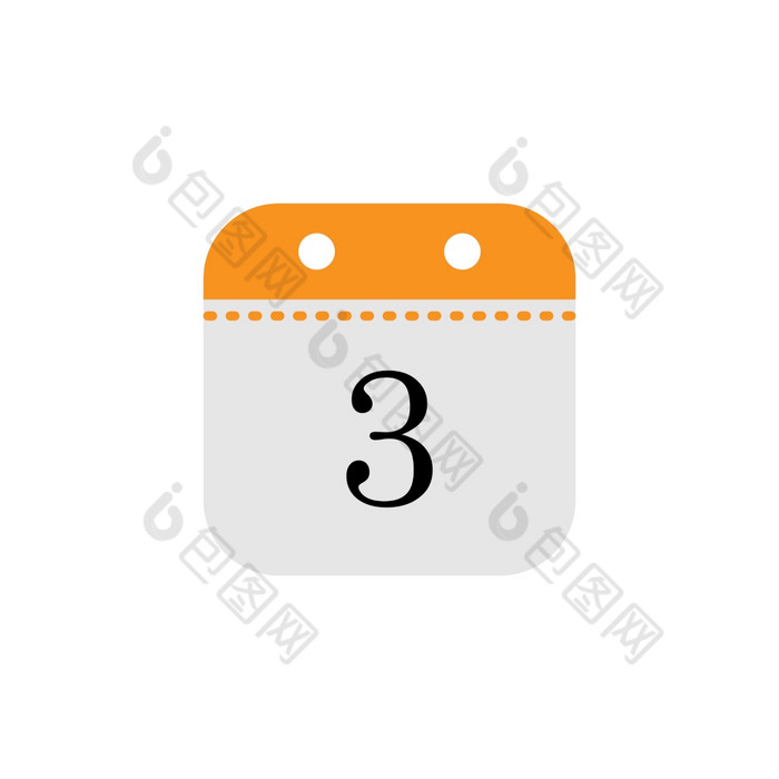 日历日期图标模板png下载-包图网