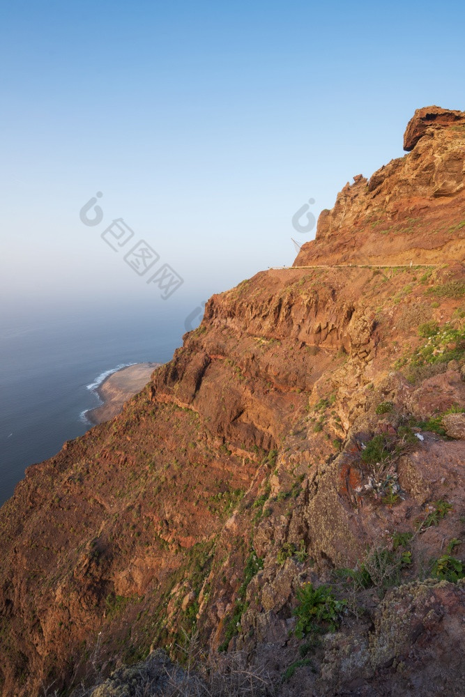 风景优美的火山海岸线景观悬崖tamadaba自然公园大金丝雀岛西班牙风景优美的火山海岸线景观悬崖tamadaba自然公园大金丝雀岛西班牙