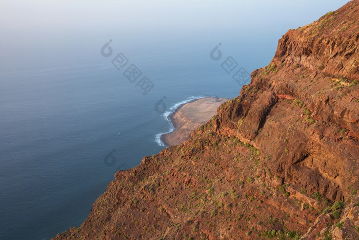 风景优美的火山海岸线景观悬崖tamadaba自然公园大金丝雀岛西班牙风景优美的火山海岸线景观悬崖tamadaba自然公园大金丝雀岛西班牙