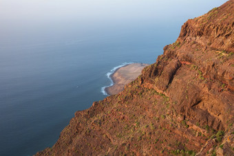 风景优美的火山海岸线景观悬崖tamadaba自然公园大金丝雀岛西班牙风景优美的火山海岸线景观悬崖tamadaba自然公园大金丝雀岛西班牙