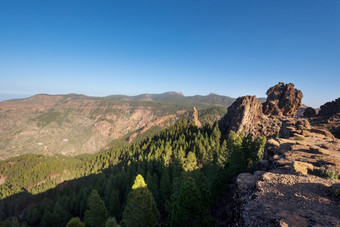 风景优美的山地由于景观大金丝雀金丝雀岛屿西班牙风景优美的山地由于景观大金丝雀金丝雀岛屿西班牙