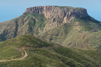 拉戈梅拉景观的高原堡垒金丝雀岛屿西班牙